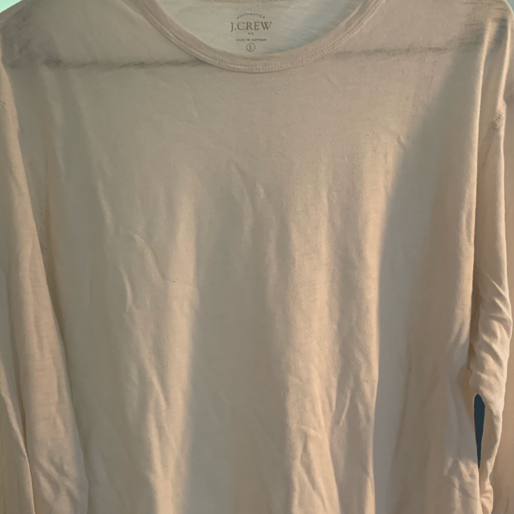 J. Crew White Long-Sleeve T-Shirt